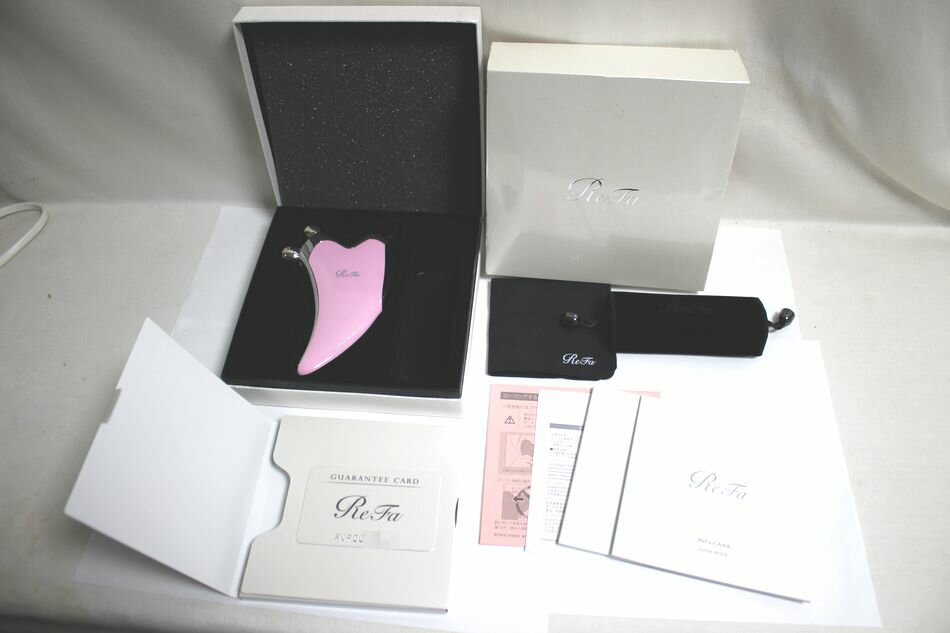 [中古] ギャランティカード付 MTG ReFa CAXA 美顔ローラー RF-CB2340B-P マッサージ 小顔効果 エムティ..