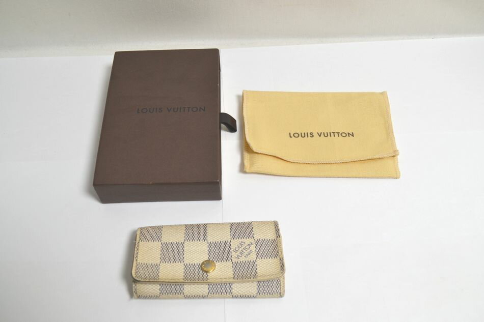 乐天商城 - [中古] LOUIS VUITTON ミュルティクレ4 ダミエ アズール 4連 キーケース N60020 鍵入れ レディース メンズ 男女兼用 ルイヴィトン USED品