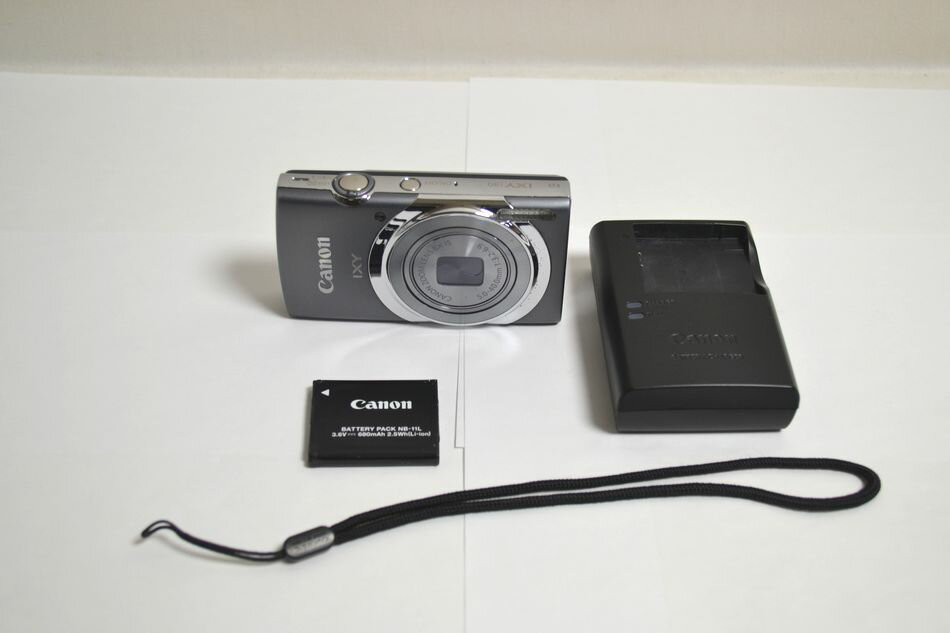 乐天商城 - [中古] 動作品 Canon IXY 130 コンパクトデジタルカメラ 約1600万画素 光学8倍ズーム デジカメ コンデジ グレー キャノン イクシー USED品