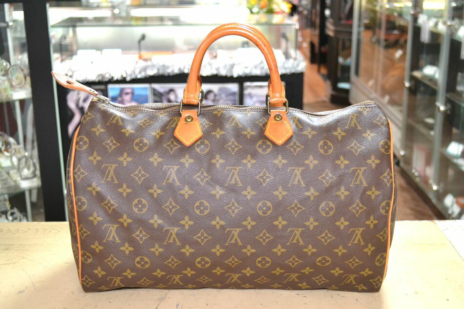 中古 LOUIS VUITTON スピーディ40 モノグラム M41522 ボストンバッグ ハンドバッグ タウンボストン メンズ レディース ルイヴィトン USED品