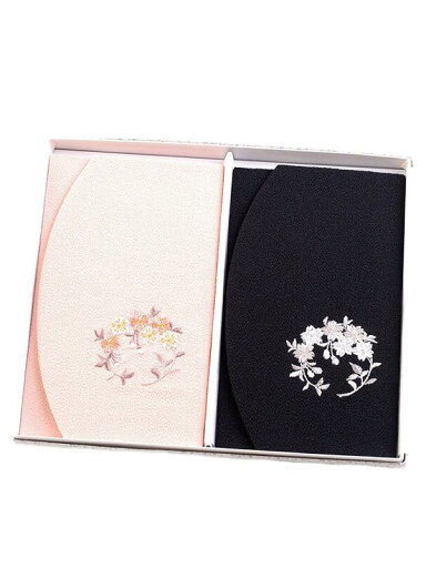 ちりめん桜刺繍ふくさ 2枚セット 紙箱入 慶弔両用袱紗 結婚式 冠婚葬祭 男性用 女性用 日本製 ちりめん桜刺繍ふくさ 2枚セット 紙箱入 慶弔両用袱紗 結婚式 冠婚葬祭 男性用 女性用 日本製