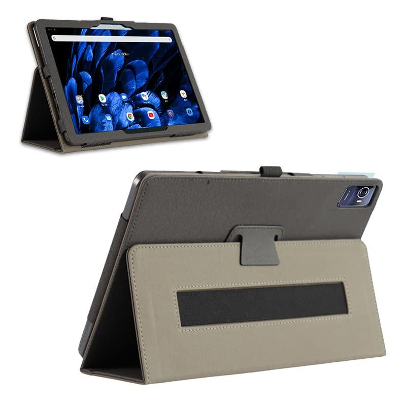 【E-COAST】UAUU T90 10.51インチ タブレット 対応 ケース VETOO V10/V10 Pro/V10 Max 10.5インチ タブレット ケース PUレザーカバー スタンド可能 ハンドストラップ付 角度調整 カバー スタンド ペンホ
