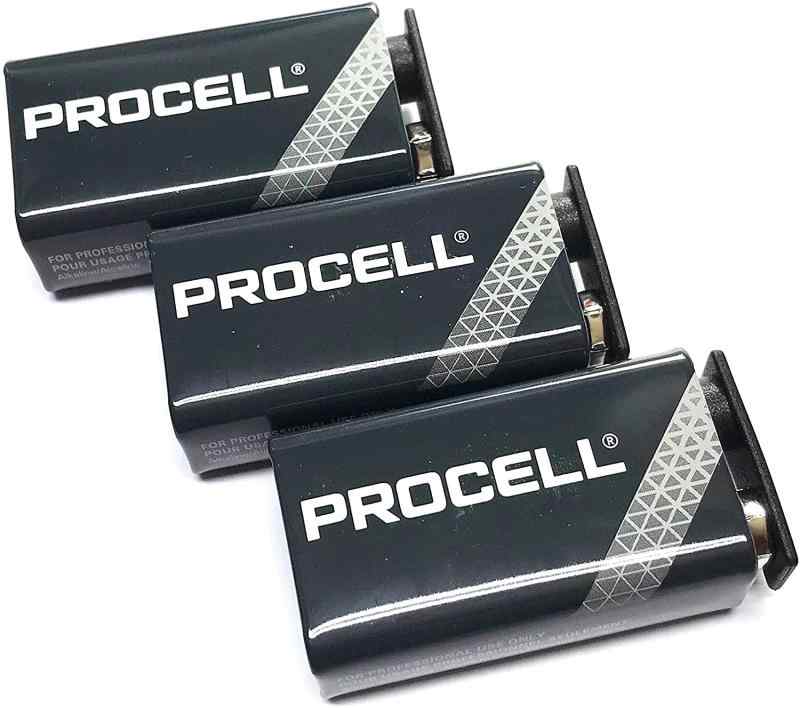 PROCELL デュラセル プロセル 9V電池 エフェクター/楽器用アルカリ電池 3個セット DP-9V-3pcs
