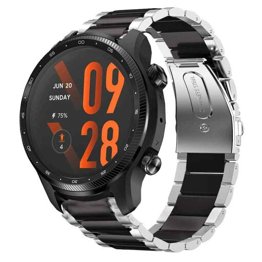Lamshaw バンド 対応 TicWatch Pro 3 Ultra, ステンレス メタル ベルト 交換バンド 対応 TicWatch Pro 3 Ultra GPS 2021 スマートウォッチ Lamshaw バンド 対応 TicWatch Pro 3 Ultra, ステンレス メタル ベルト 交換バンド 対応 TicWatch Pro 3 Ultra GPS 2021 スマートウォッチ