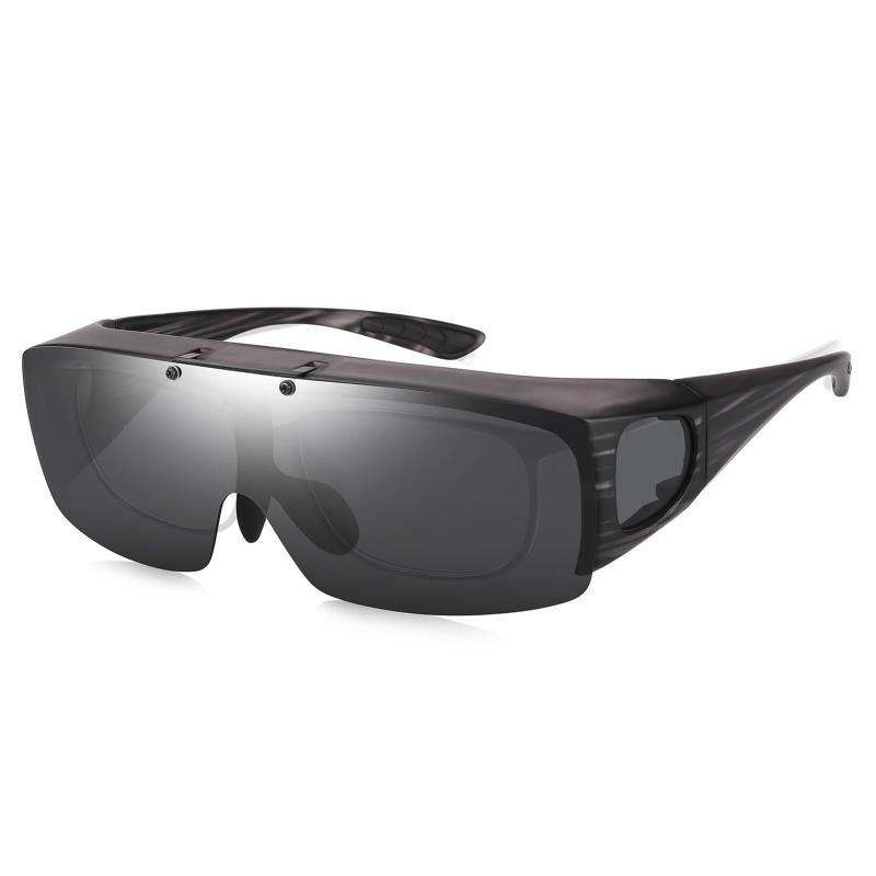Rakuten - [TINHAO] サングラス 偏光 跳ね上げ式 メンズ オーバーサングラス メガネの上から UV400