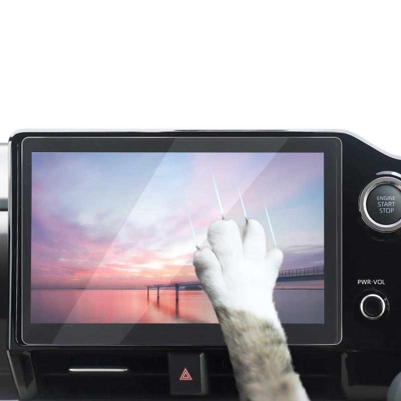 フィルム トヨタ ヴォクシー ノア 90系 新型対応用カーナビ保護ガラス強化/PETフィルム 10.5インチ 耐衝撃 旭硝子製 2H/9H硬度 耐指紋 気泡防止 飛散防止 貼り付け簡単 強化/PETガラス液晶保護フ