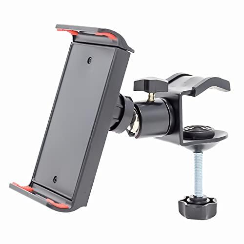 ドリームスポット 小型タブレット スマホ用ホルダー 強力クリップ クランプスタンド 三脚スタンド パイプクランプ...