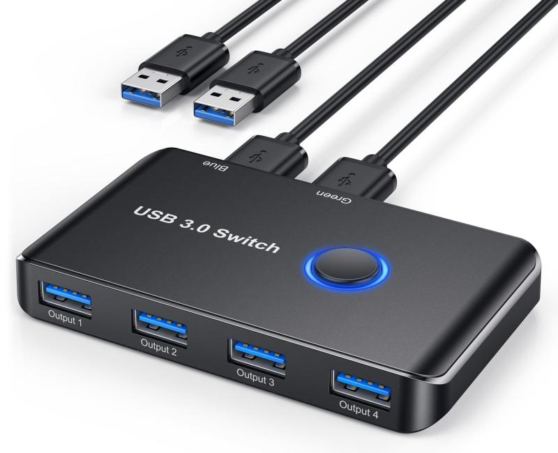 乐天商城 - 4K KVMスイッチ HDMI KVM 切替器 2台 コンピューター用 USB HDMIスイッチ キーボード/マウス/プリンターと1台のHDモニターを共有 4K@60Hzをサポート 日本語説明書付き