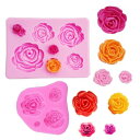 【Za-Bi (ザ-ビ) 】バラ 11個 薔薇 シリコンモールド/レジン/シリコン モールド/手作り 石鹸/キャンドル/粘土/型 抜き型 /バラ2型11種