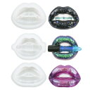 Voyyphixa シリコンモールド 唇 立体 リップス 悪魔の角 吸血鬼 6種類 3個セット uvレジン エポキシ樹脂 粘土 石膏 DIY 手作り キーホルダ...