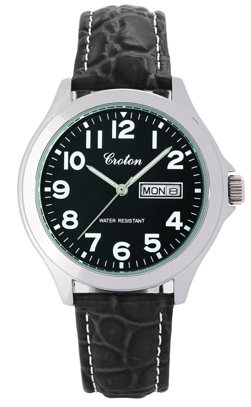 [Croton（クロトン）] 腕時計 クロトン デイデイト 3針 RT-179M-01 メンズ ブラック