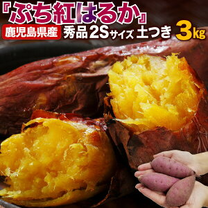 さつまいも 鹿児島県産 ぷち紅はるか 3kg サツマイモ 生芋 小さいサイズ プチ 土つき べにはるか 産地直送 送料別 S常