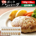 ハンバーグ 送料無料 宮崎ポークハンバーグ 宮崎ポーク100% 100g 20個 宮崎県産 クール