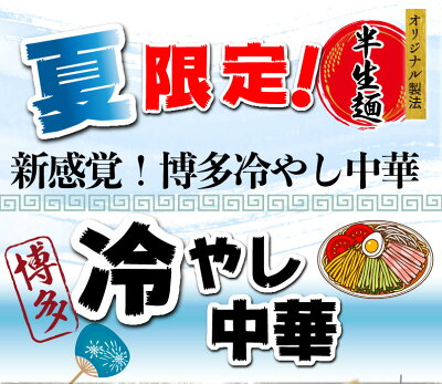 くいしんぼうグルメ便 冷やし中華 博多 夏限定 冷たい 5食セット 半生麺 特製レモンつゆ メール便 送料無料 画像2