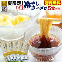 ラーメン 博多 夏限定 冷たい 冷やしラー麦ラーメン 5食セット 半生麺 特製つゆ メール便 送料無料