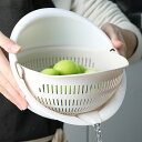 【無料送料】1個 プラスチック製 二重層 回転式 ドレインバスケット キッチン用 野菜・果物洗い フィルターツール その他のキッチン用品|詳細画像