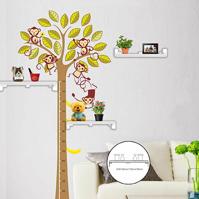 【38S012】在庫限り　ウォールステッカー 壁紙 身長計測 計測器 成長記録 貼り付けタイプ ステッカー ..