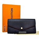 LOUIS VUITTON ルイヴィトン モノグラム アンプラント ポルトフォイユサラ M62125 レザー マリーヌルージュ 長財布 【中古】