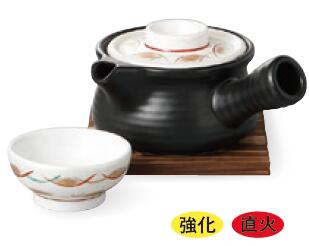 黒マット銀彩武蔵野急須型土瓶むし 15×12×6.7 240食器　国産 陶器 日本製 美濃焼 カフェ食器 和食器 和カフェ お鍋　おしゃれ シンプル おうちごはん