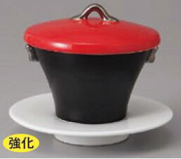 赤蓋（皿付）スイーツカップ 9.7×9 120cc食器　国産 陶器 日本製 美濃焼 カフェ食器 和食器 和カフェ 茶わん蒸し　茶碗蒸し　おしゃれ シンプル おうちごはん
