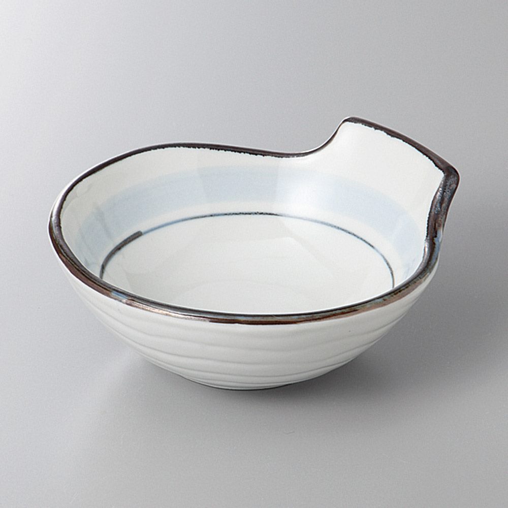 淡彩ライン手付きとんすい 12.3×11.5×5食器　国産 陶器 日本製 美濃焼 カフェ食器 和食器 和カフェ 取..