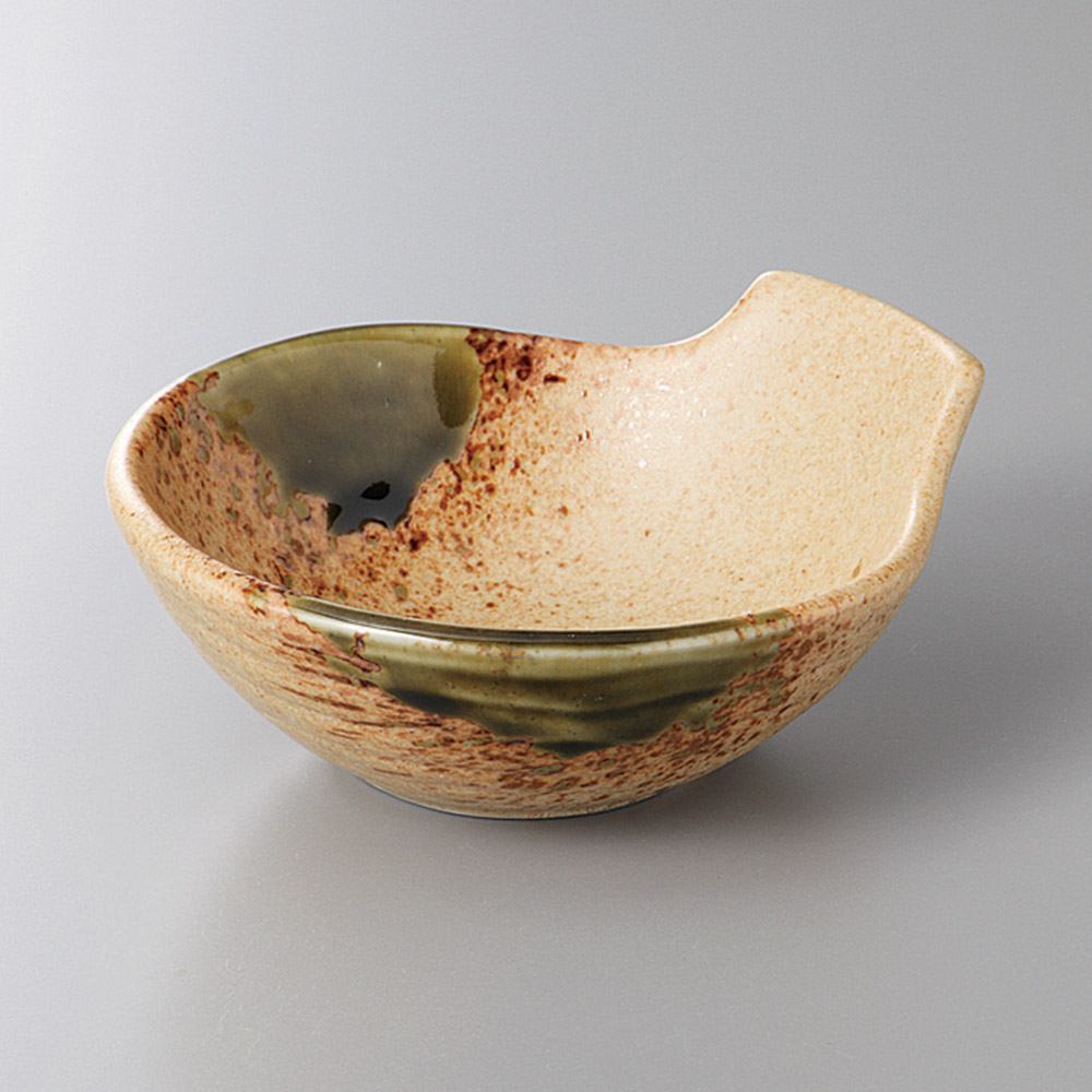 伊賀織部手付きとんすい 12.5×11.8×5食器　国産 陶器 日本製 美濃焼 カフェ食器 和食器 和カフェ 取り..