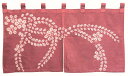 ★在庫限りの送料無料★和風 のれん 絞り染 舞桜 ピンク 綿85×45 cm