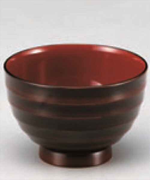 (TA)ロクロ汁椀　栃内朱　食洗機対応φ11.4×7.1cmお雑煮/味噌汁/ぜんざい/おしるこ★在庫は日々変動の為..