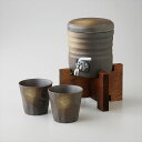 ファミリーサーバーセット 木台付うでい※箱入り箱:14.6×21.4×26cm2380g