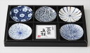 藍染五様 小皿コレクション揃い ※箱入り ※箱サイズ 32.5×22×3cm皿:9.8×2