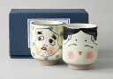 おかめ・ひょっとこ 組湯呑※箱入り箱:19×11.8×9.5cm590g