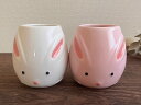 うさぎペア湯呑セット※箱入り兎/ウサギ/茶/スイーツ/ジュース/お子様/可愛い