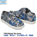 gX TOMS CAMO COTTON RIPSTOP TINY TOMS PASEO SNEAKERS