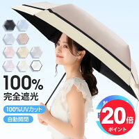 \20倍ポイント!クーポン配布中!/楽天1位「体感温度-16℃」 日傘 折りたたみ 完全遮光 自動開閉 傘 超軽量 わずか210g 折りたたみ傘 ワンタッチ 自動開閉 遮熱 Radi-Cool素材使用 涼しい 晴雨兼用 遮光率100% 頑丈 撥水加工 風に強い コンパクト 親骨 6本骨 レディース