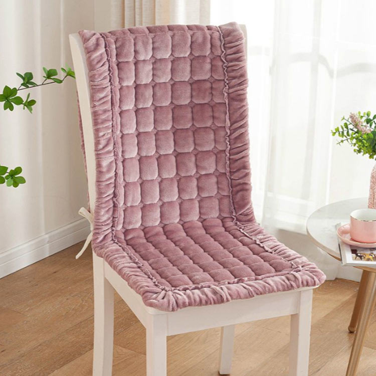 背もたれ 短毛 秋冬用 2枚組 フランネル 中綿入り キルティング イスカバー ダイニングチェアカバー 45×120cm デスクチェアーカバー ロングチェアシート 2枚組 椅子カバー ふんわり 滑り止め 座椅子カバー 椅子 [3]