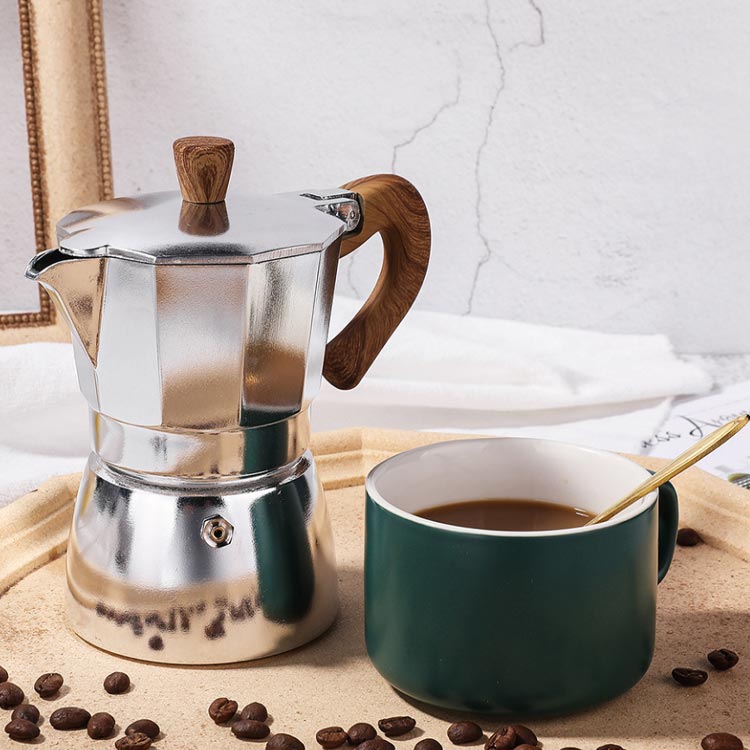 モカポット 直火式エスプレッソメーカー コーヒーメーカー coffee 6カップ ih非対応 モカエキスプレス 直火式エスプレッソマシン 3カップ コーヒー 珈琲 コーヒーマシン 電気コンロ 電気陶器コンロ 対応 アイスコーヒー ステンレス 3