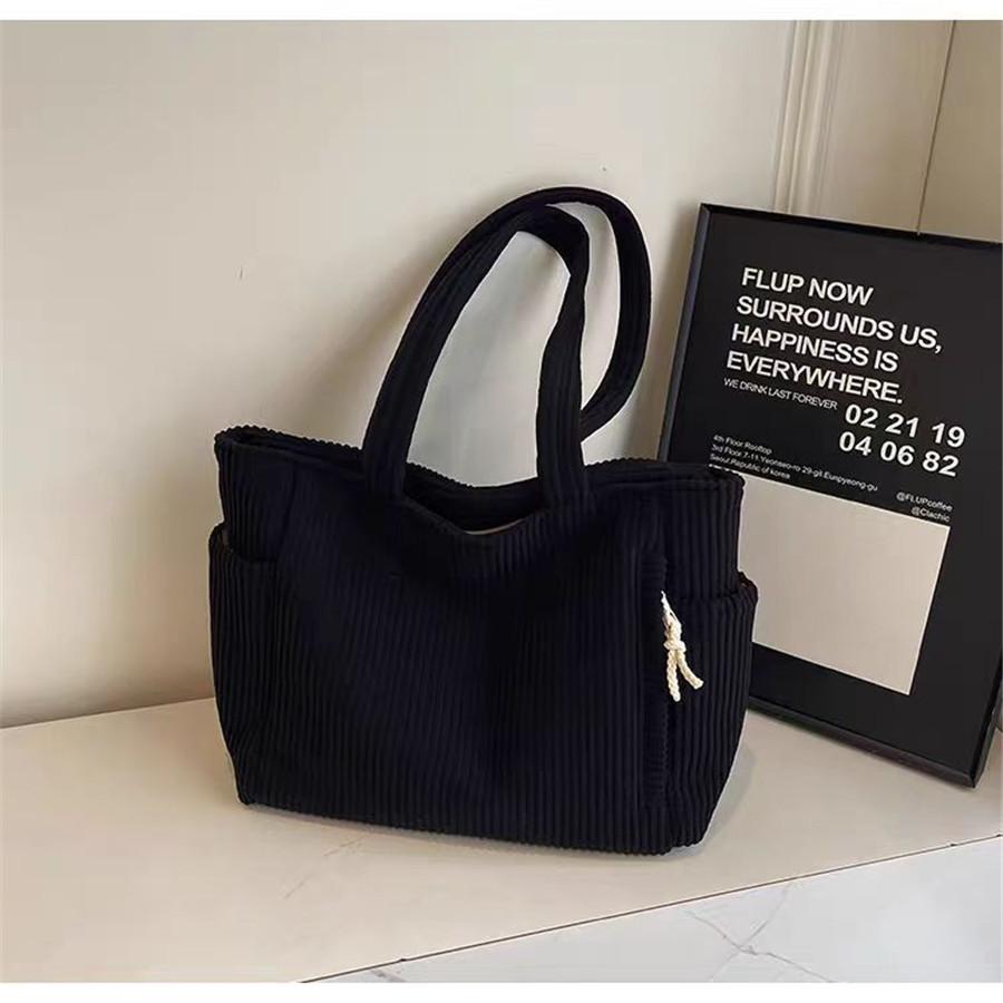 【10%OFF】トートバッグ レディース 軽量 a4 A4 大容量 コーデュロイ おしゃれ 肩掛け 通学 通勤バッグ ママバッグ 多収納 整理整頓 旅行 出張 kuleum-10005934 クルム サンプル画像2