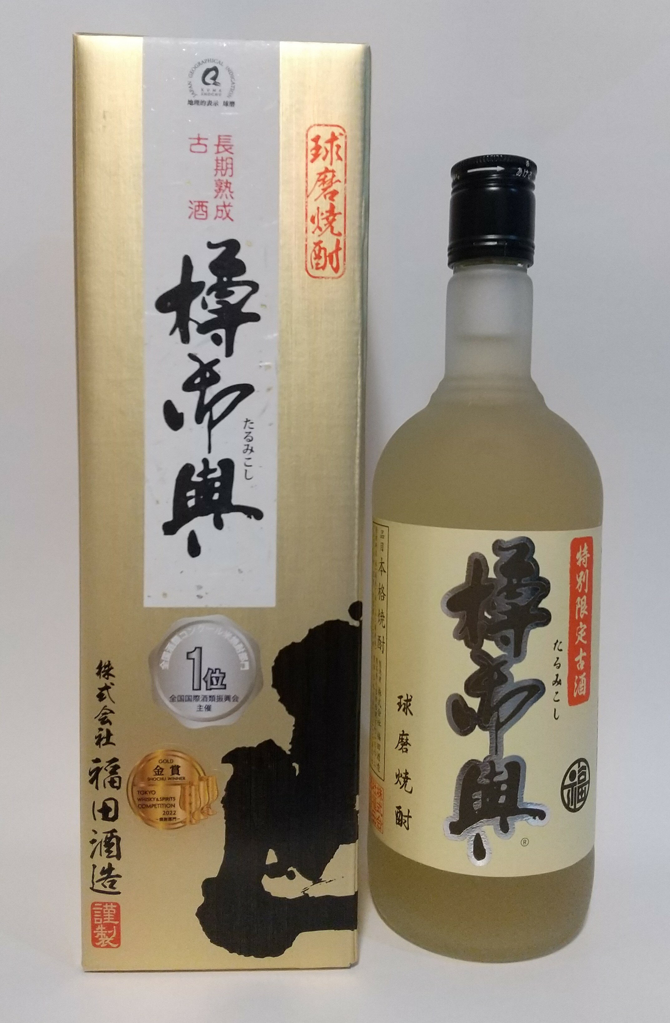 球磨焼酎【樽御輿】25度　720ml　箱入　樽貯蔵　福田酒造