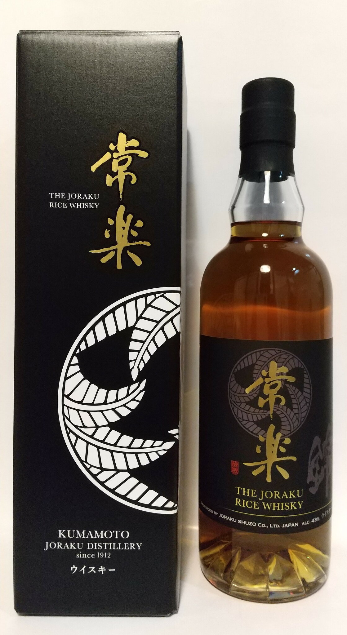 【THE JORAKU RICE WHISKY 常楽ライスウイスキー】43度 700ml 箱入 常楽酒造