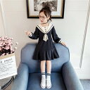ネイビー ワンピース レースドレス 韓国子供服 ジュニア dress 通学/通園 ワンピ キッズ用プルオーバー 韓国 子ども服 春 秋 女の子 キッズ用 バレンタイン 2023 プレゼント(4)