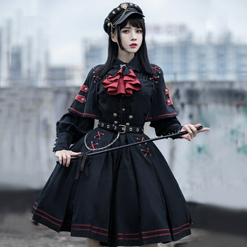 SALE/30%OFF ロリータ カチューシャ 赤 ゴスロリ 黒 ゴシック