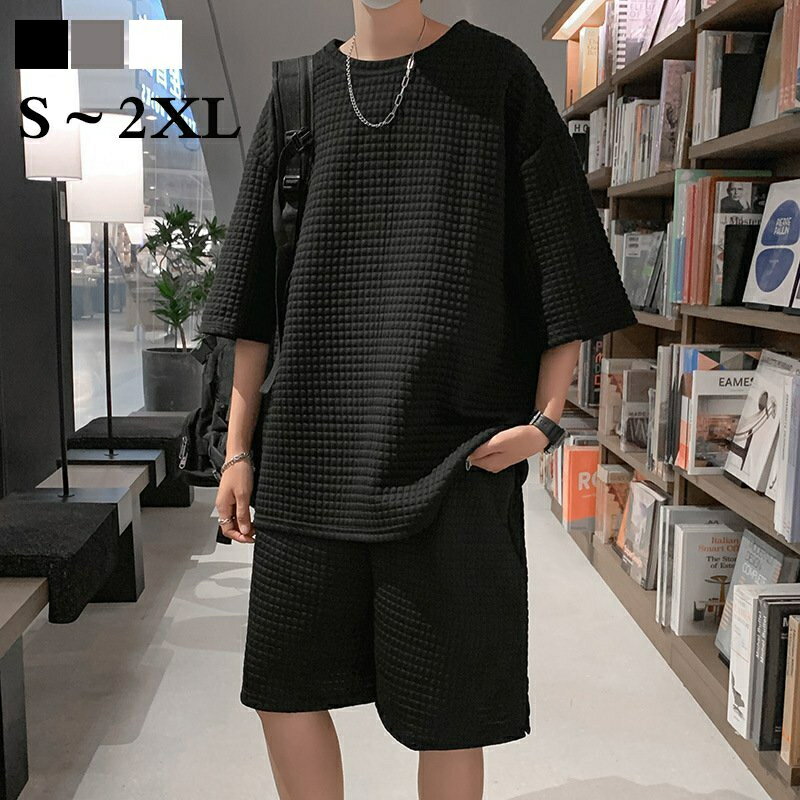 セットアップ スウェット 2点セット 新作 夏 半袖 暑い夏にすっごく良さそう 短パン ジャージ 上下セット 大きいサイズ メンズファション カジュアル バレン...