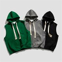 ベスト メンズ ベスト メンズ トップス ノースリーブ 着痩せ 薄手 フード付き カジュアル 洗える 家庭洗濯 春秋冬 バレンタイン 2023
