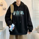 パーカー 秋物 メンズ トレーナー 長袖 フード付き 英文字 スウェット トレーナー メンズ 秋服 おしゃれ シンプル アウター バレンタイン 2023