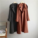 トレンチコート スプリングコート レディース コート アウター 秋服 ロング丈 カジュアル 入学式 卒業式 通勤 通学 入園式 バレンタイン 2023 プレゼント