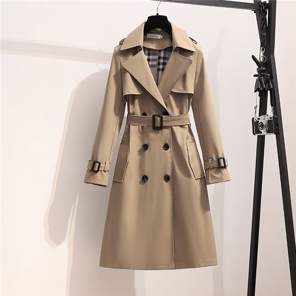 トレンチコート スプリングコート レディース コート アウター 秋服 ロング丈 カジ...