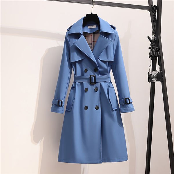 トレンチコート スプリングコート レディース コート アウター 秋服 ロング丈 カジ...