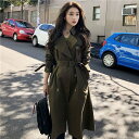 トレンチコート スプリングコート レディース コート アウター 秋服 ロング丈 カジュアル 入学式 卒業式 通勤 通学 入園式 バレンタイン 2023 プレゼント