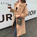 トレンチコート レディース 春 ロング丈 カジュアル 人気 スプリングコート リクルート ライナー コートセレモニー OL アウター 通勤 バレンタイン 2023 プレゼント