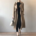 トレンチコート スプリングコート レディース コート アウター 秋服 ロング丈 カジュアル 入学式 卒業式 通勤 通学 入園式 バレンタイン 2023 プレゼント